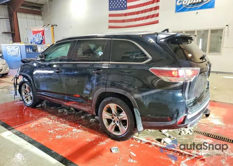 2014 Toyota Highlander Limited z USA, uszkodzony, nr VIN 5TDDKRFH0ES015079